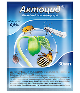Біологічний інсекто-акарицид Актоцид, 30 мл